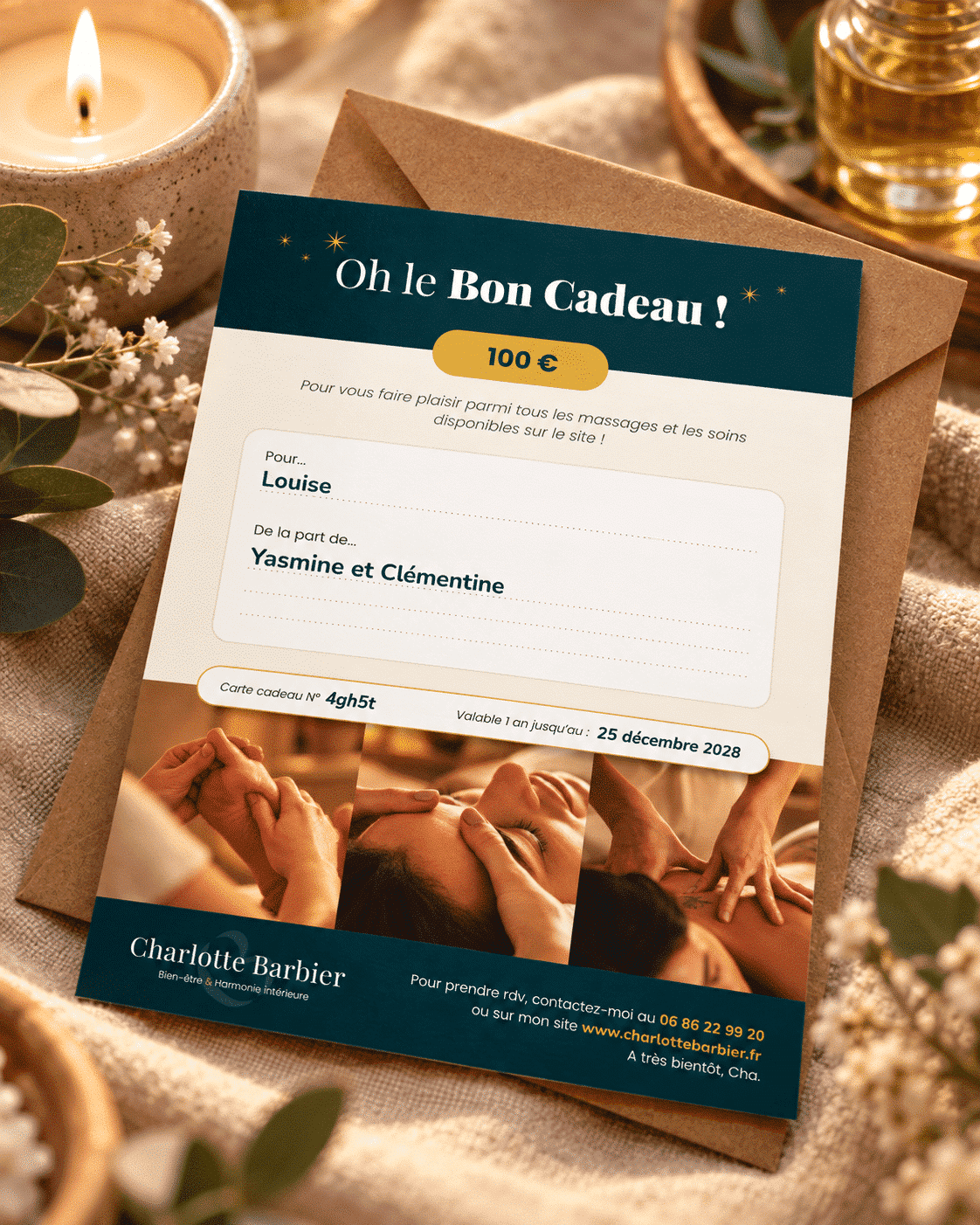 Bon cadeau, montant libre
